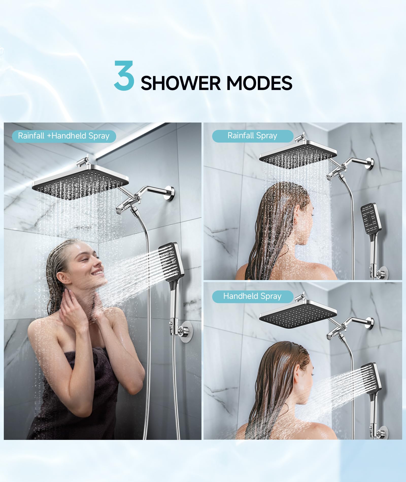 Adjustable Rod Shower Combo Kit