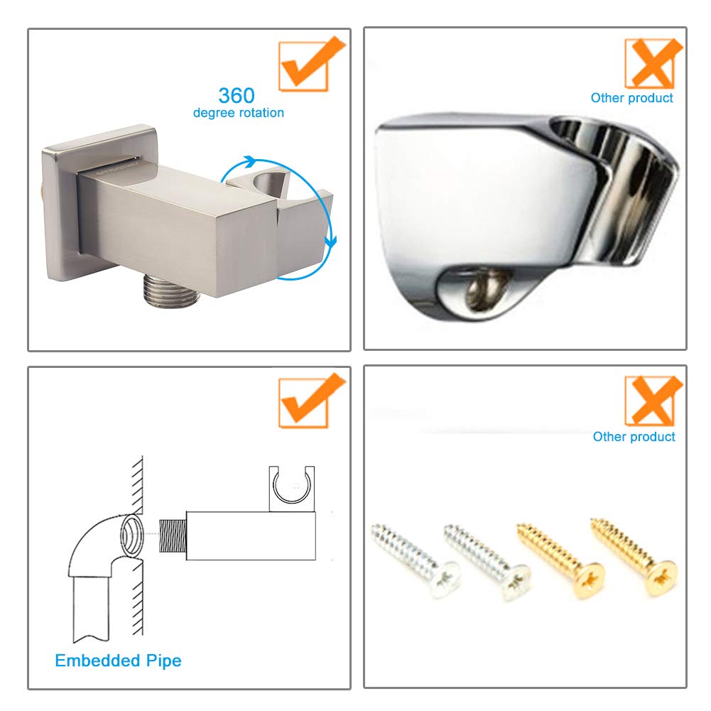 Square Shower Bracket Metal