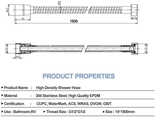 304 Stainless Steel Shower Hose