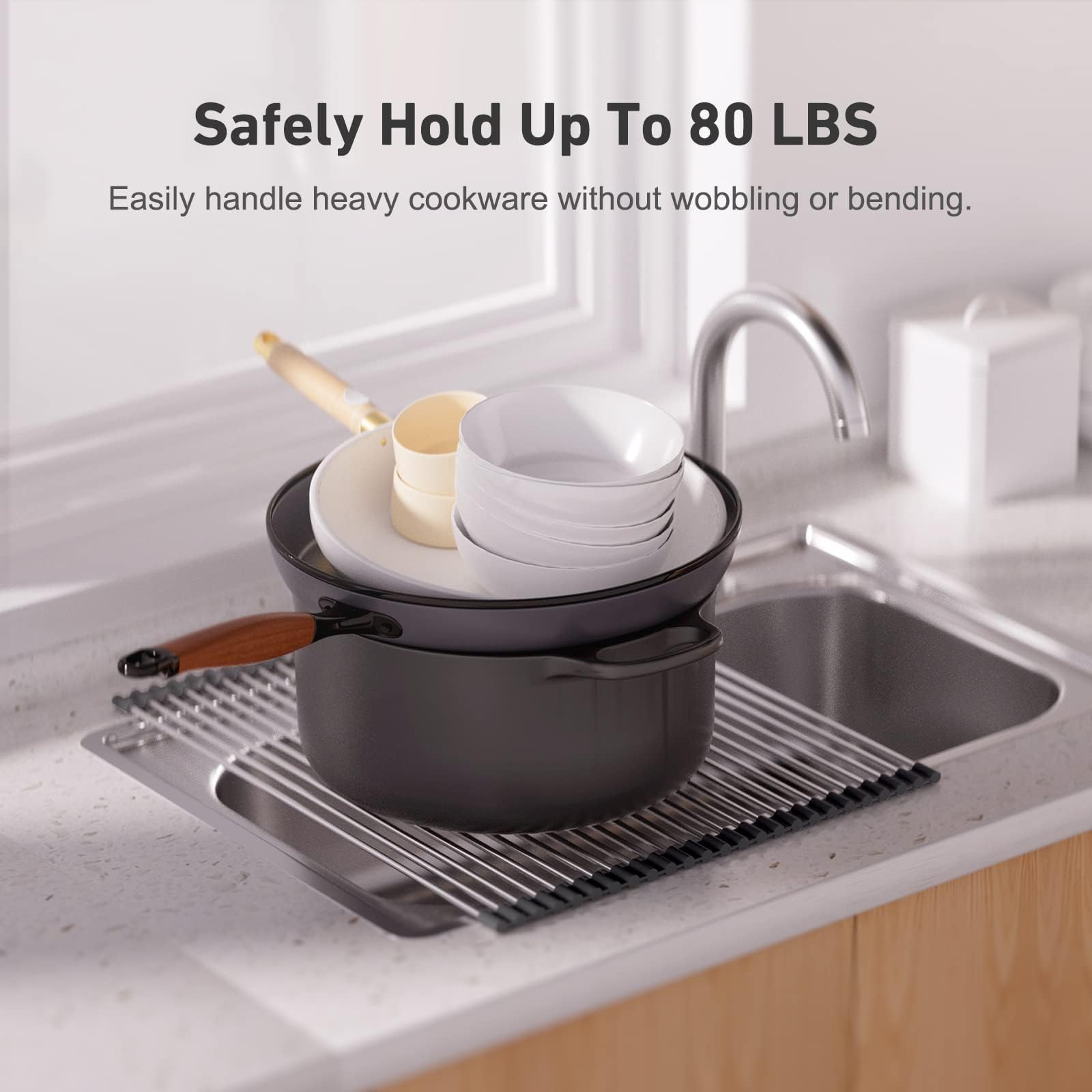 Roll-Up Dish Drying Rack