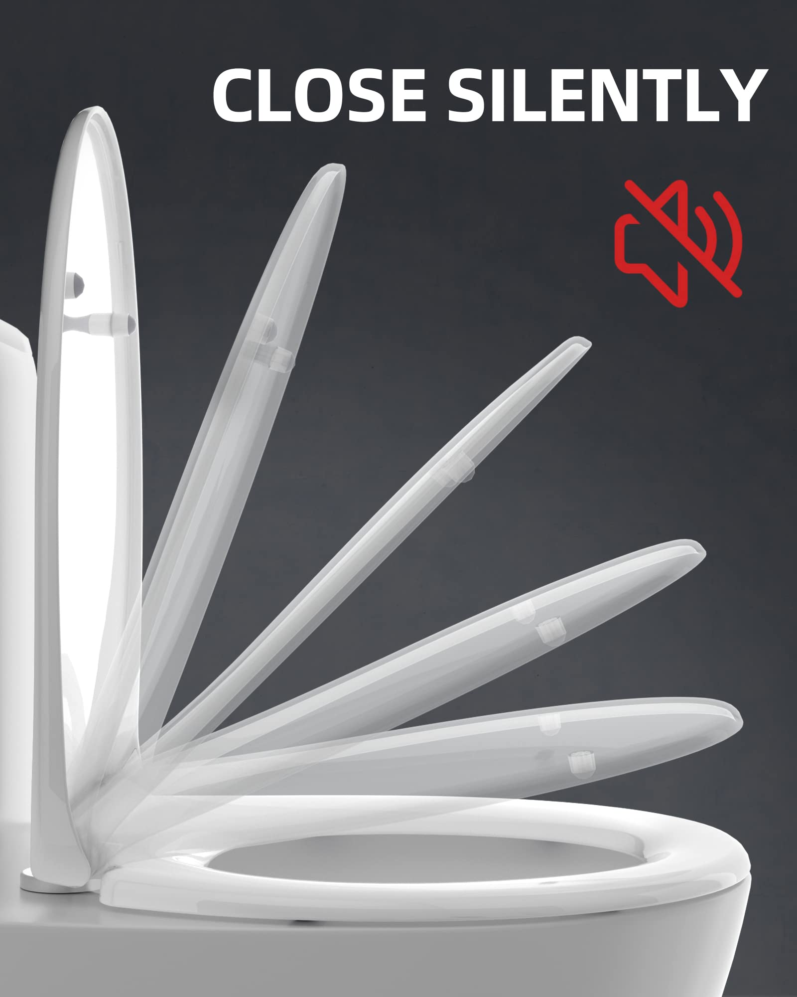 Round (O-Shape) PP Toilet Seat - U2004