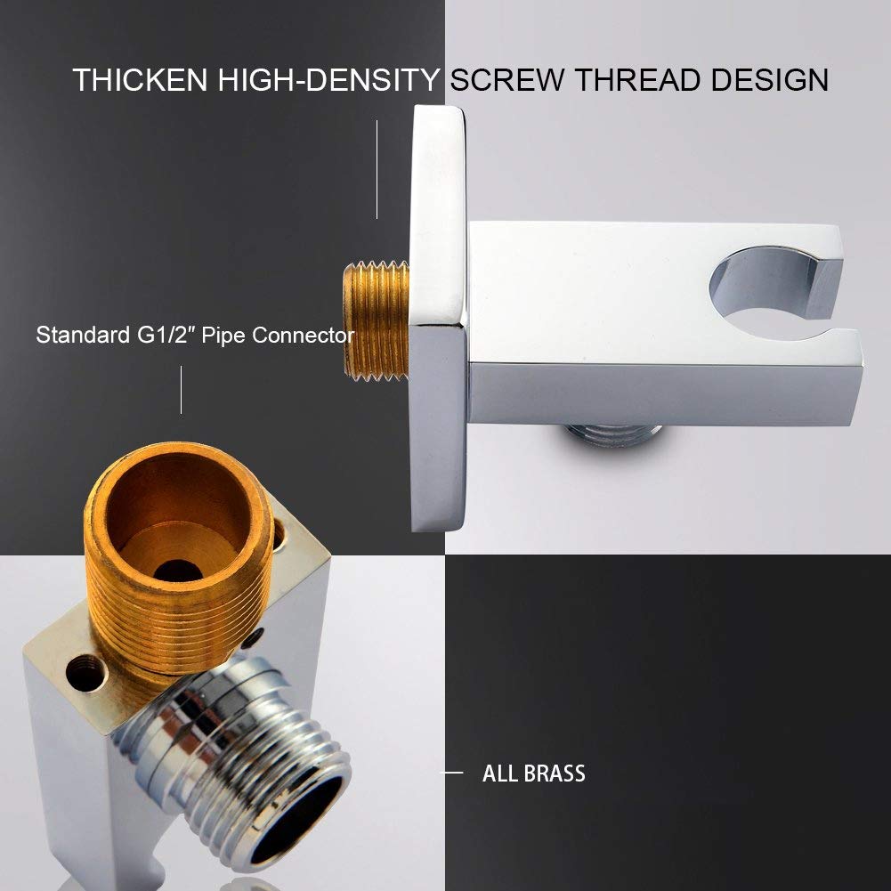 Brass Square Shower Head Holder