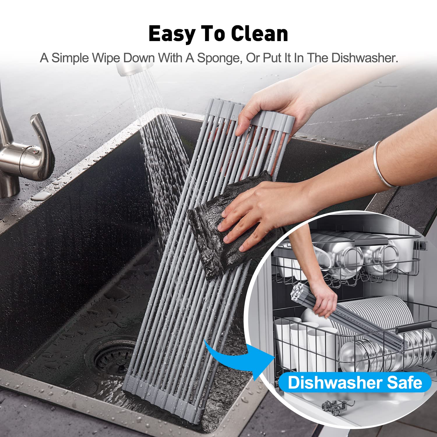 Roll-Up Dish Drying Rack