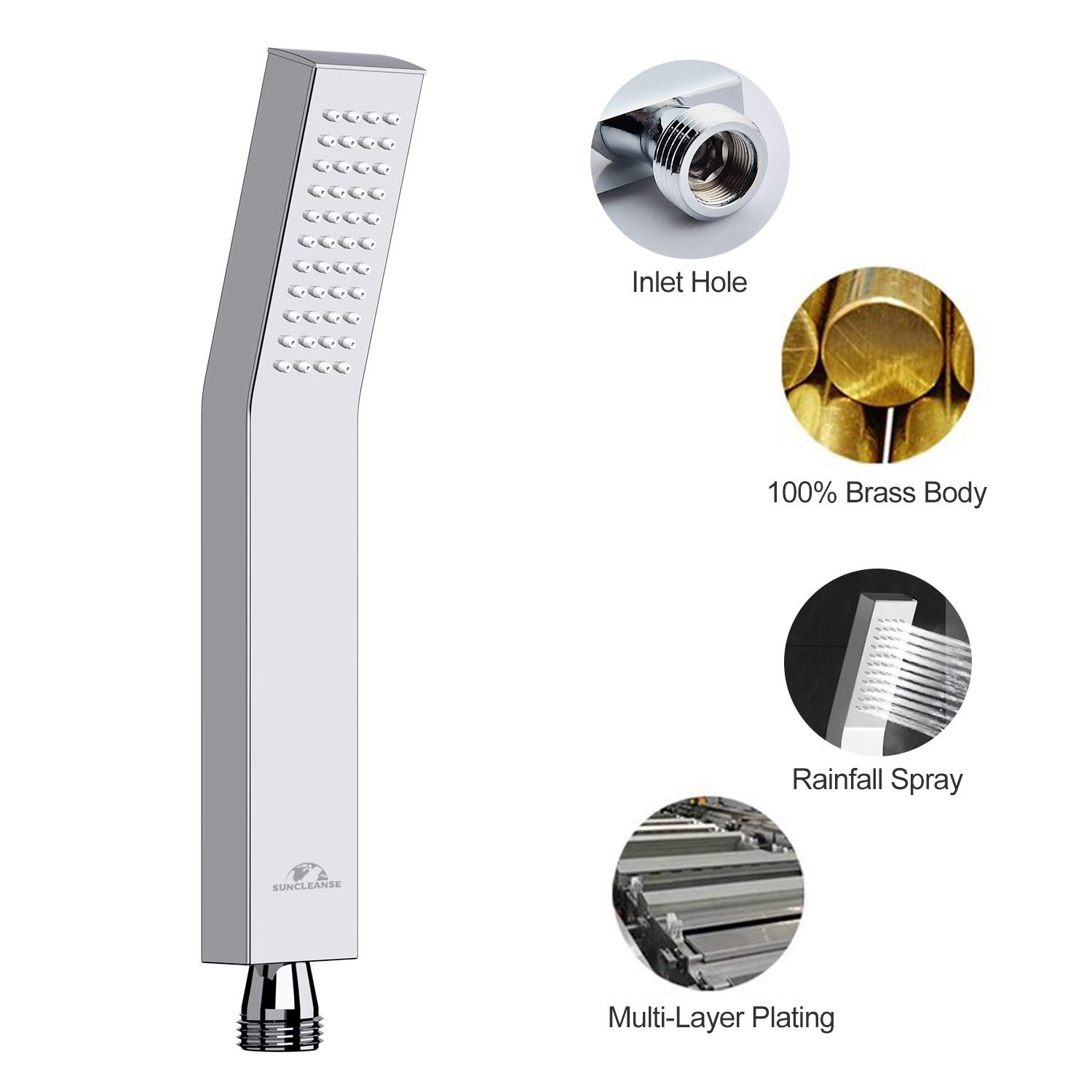 Stainless Steel Handheld Shower Head (012)