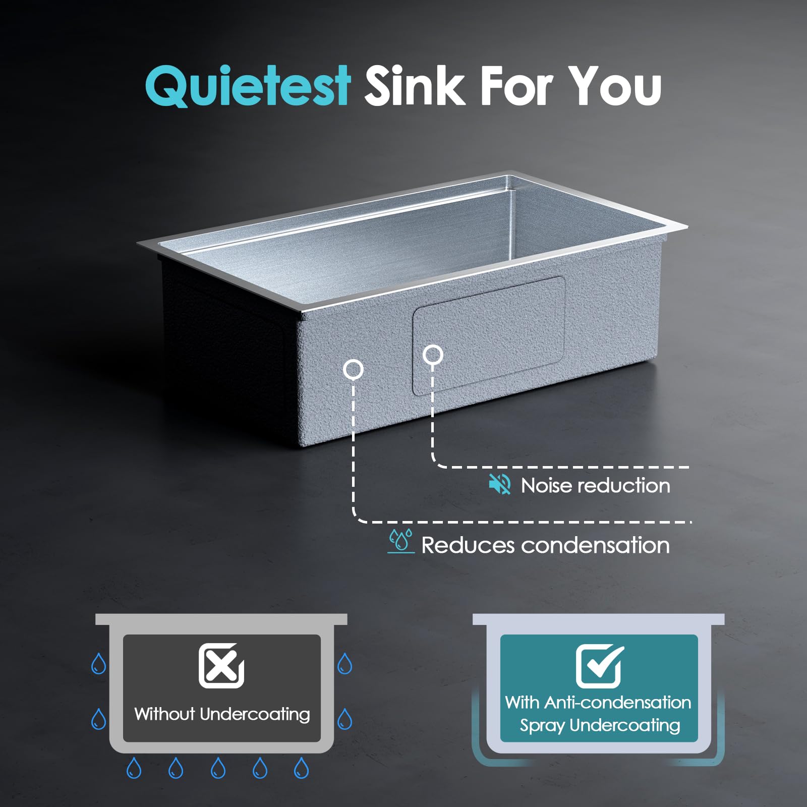 Undermount & Drop-In Stainless Steel Kitchen Sinks (Pack of 5)