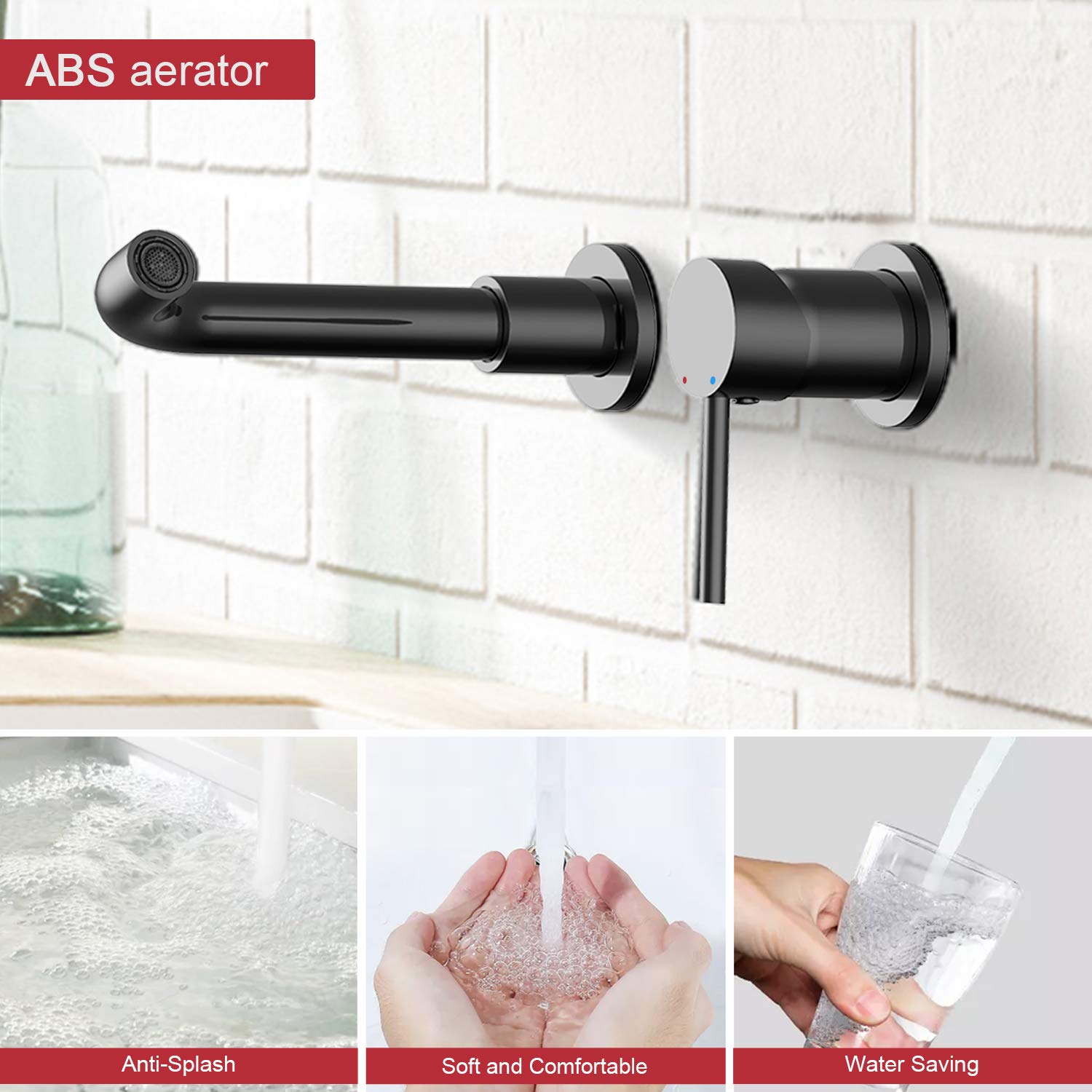 Round Wall Mounted Basin Faucet