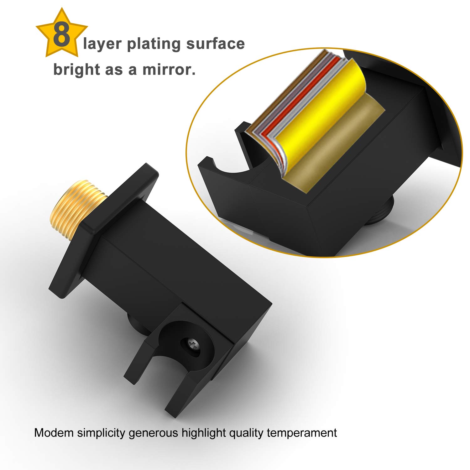 Square Shower Bracket Metal