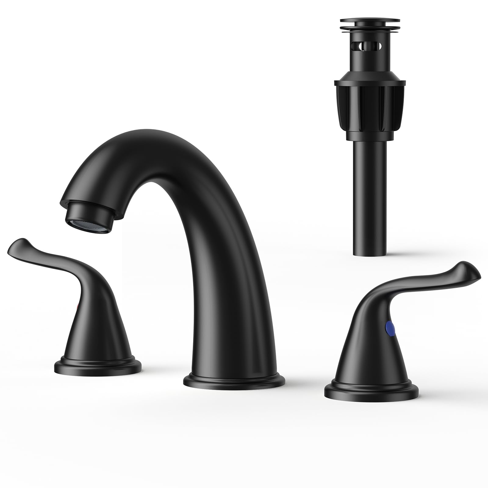 3-Hole 2-Handle RV Bathroom Sink Faucet w/Drain & Supply Lines