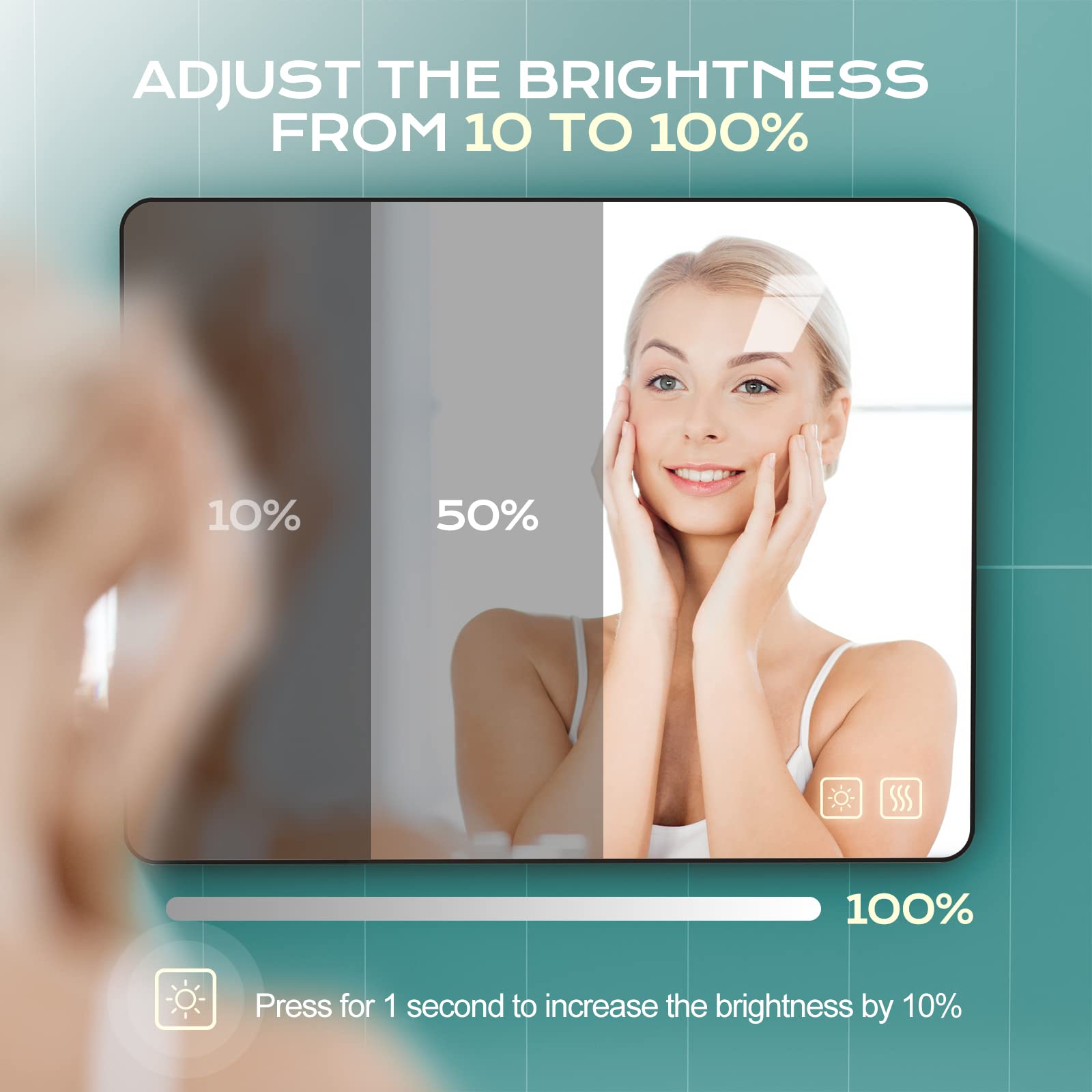 Bathroom Mirror with LED Lights