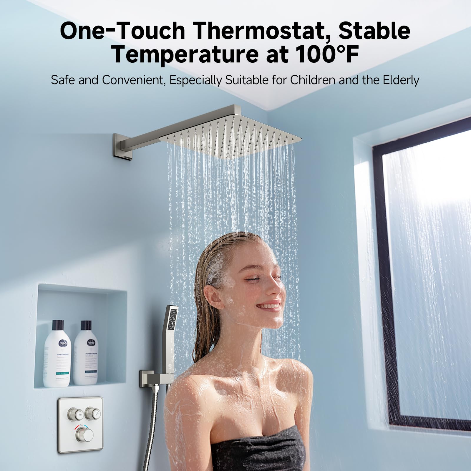 Button Shower Set (Thermostatic)