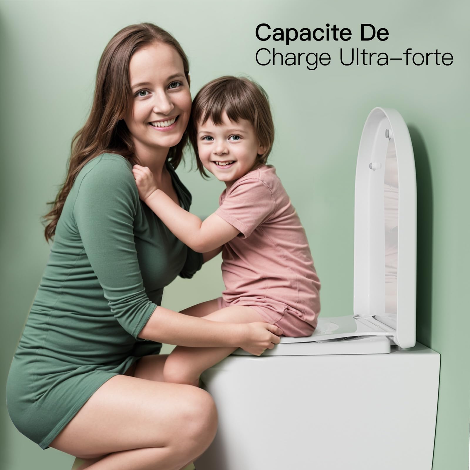 Standard D-Shaped Toilet Seat - CD02 (Parent-Child Edition/Long Version)