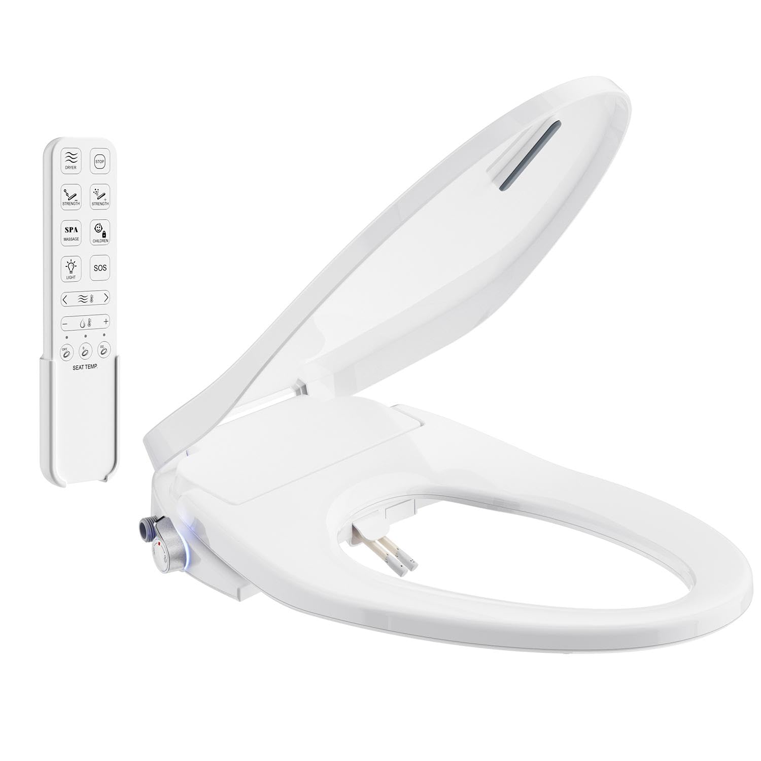 V-Shaped Smart Toilet Seat (TE001-116) - Bidet Function, Heated Seat & Auto Cleaning