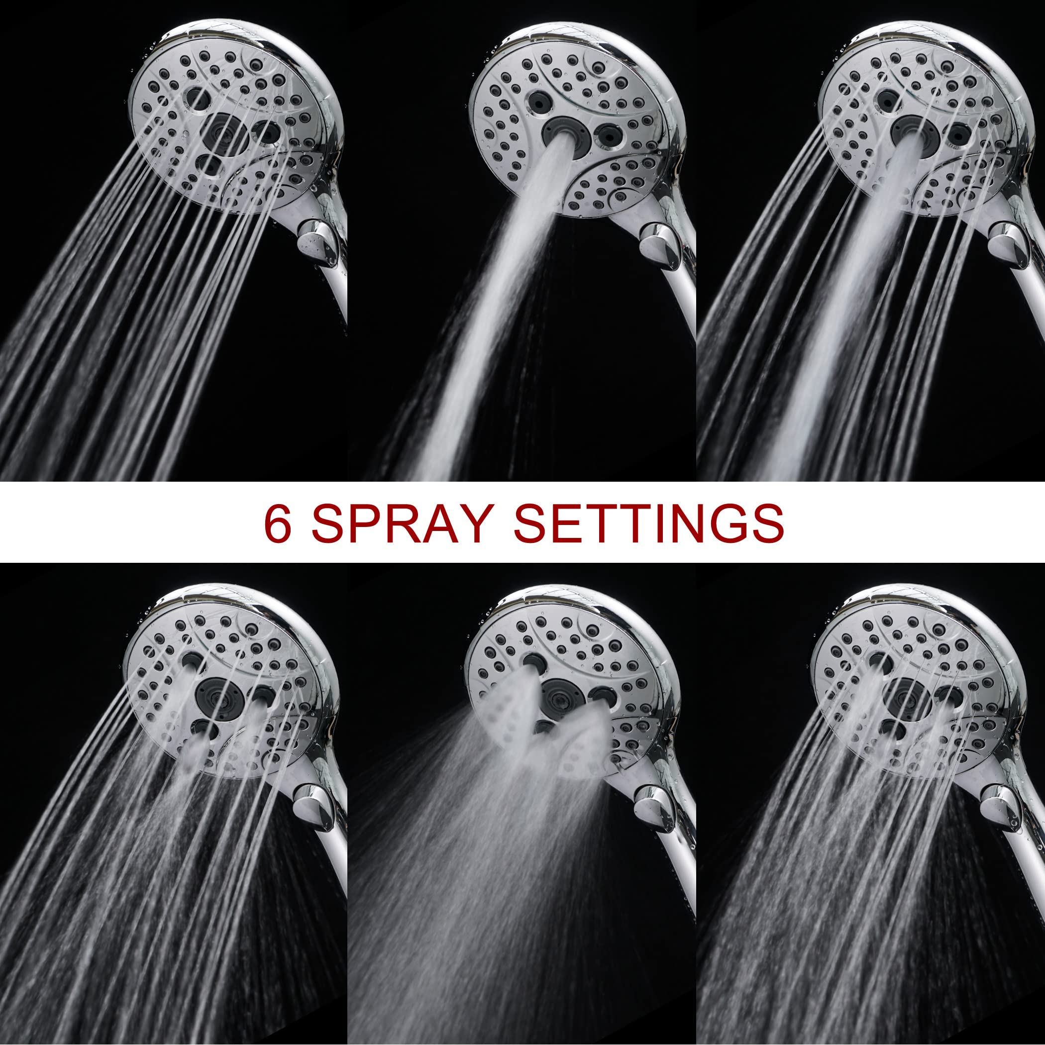 6-Function Handheld Shower
