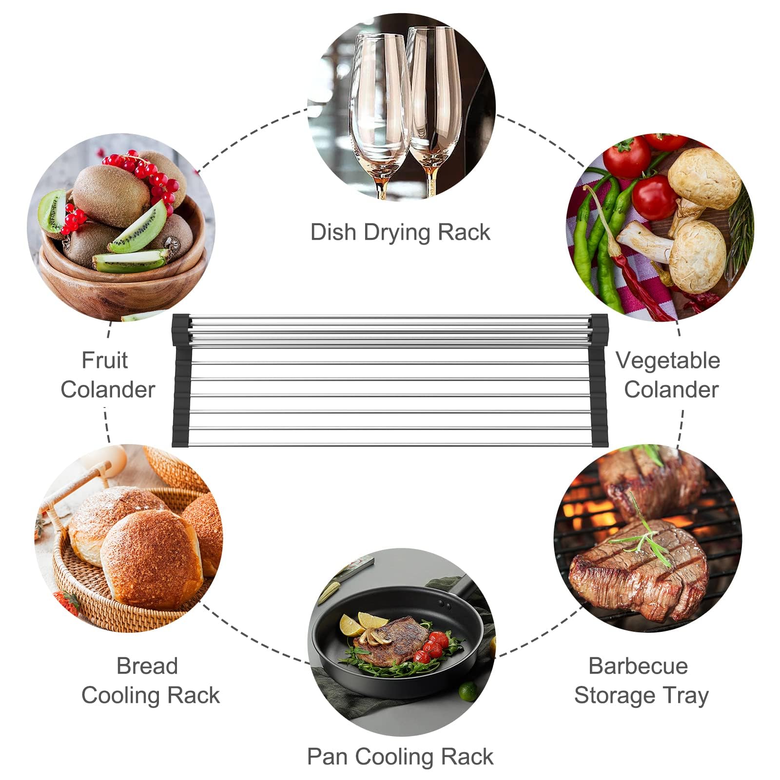 Roll-Up Dish Drying Rack