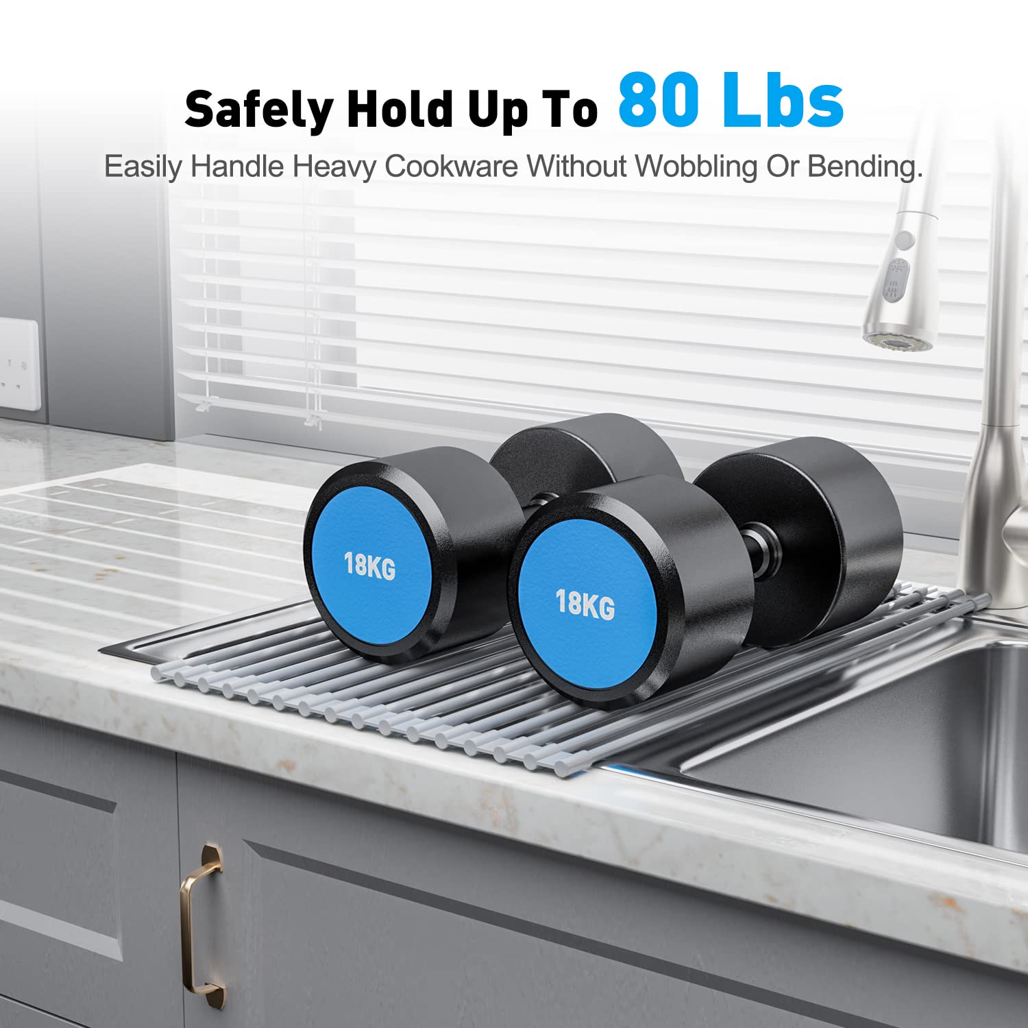 Roll-Up Dish Drying Rack