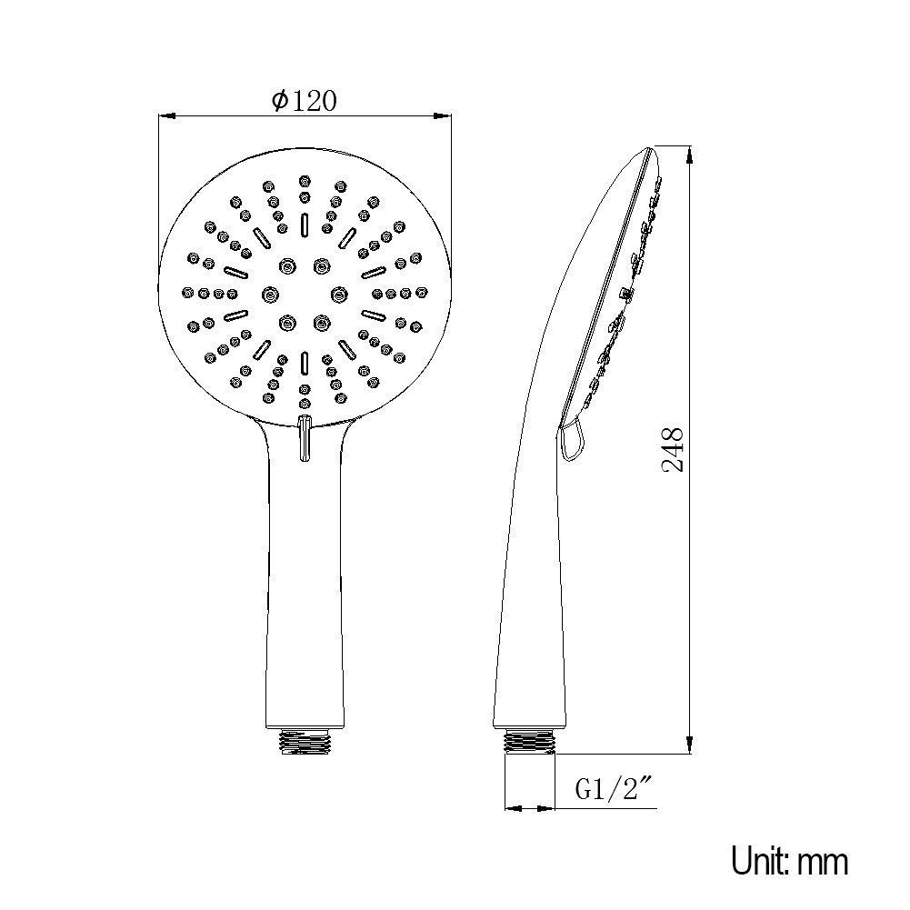 3 Function Handheld Shower Head