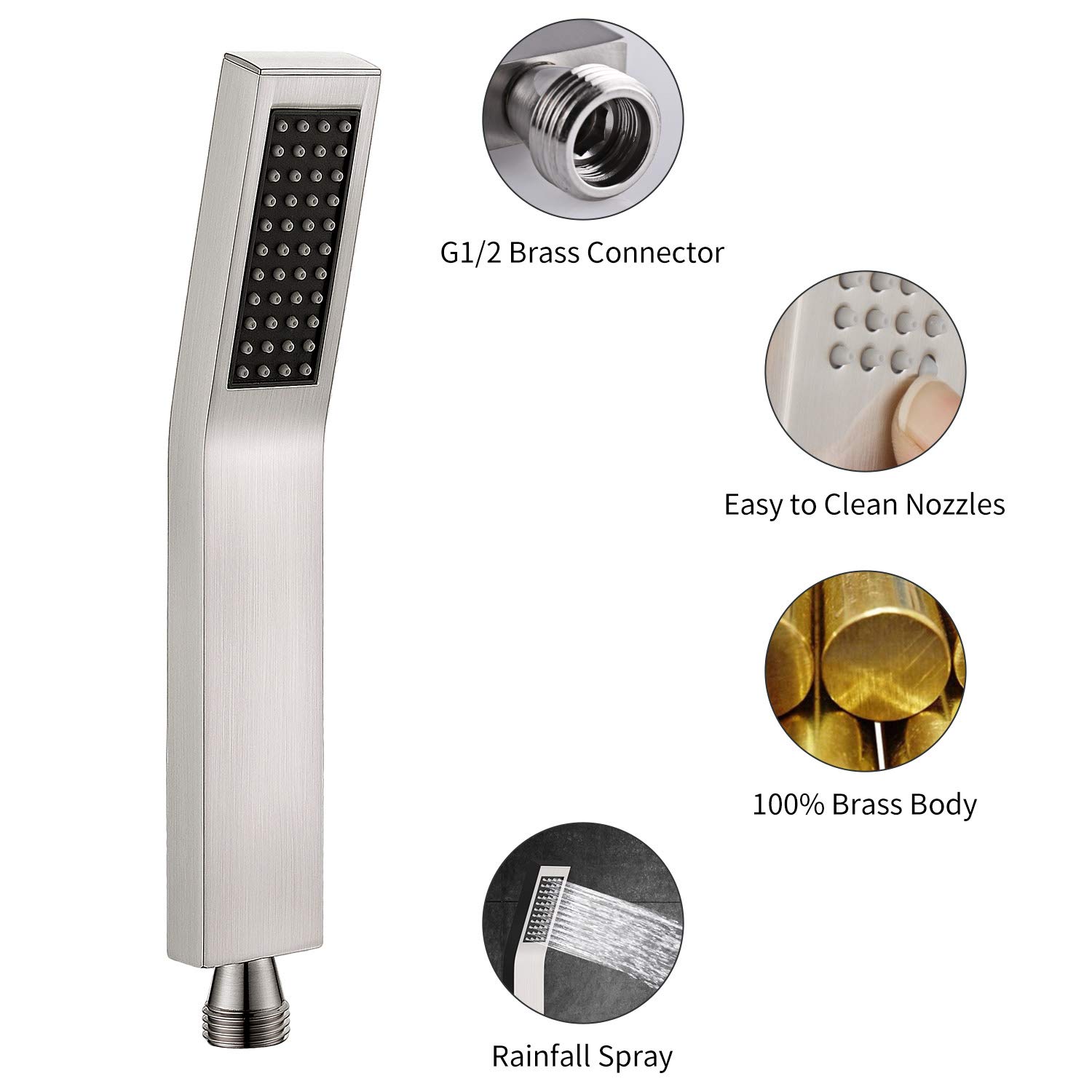 Stainless Steel Handheld Shower Head