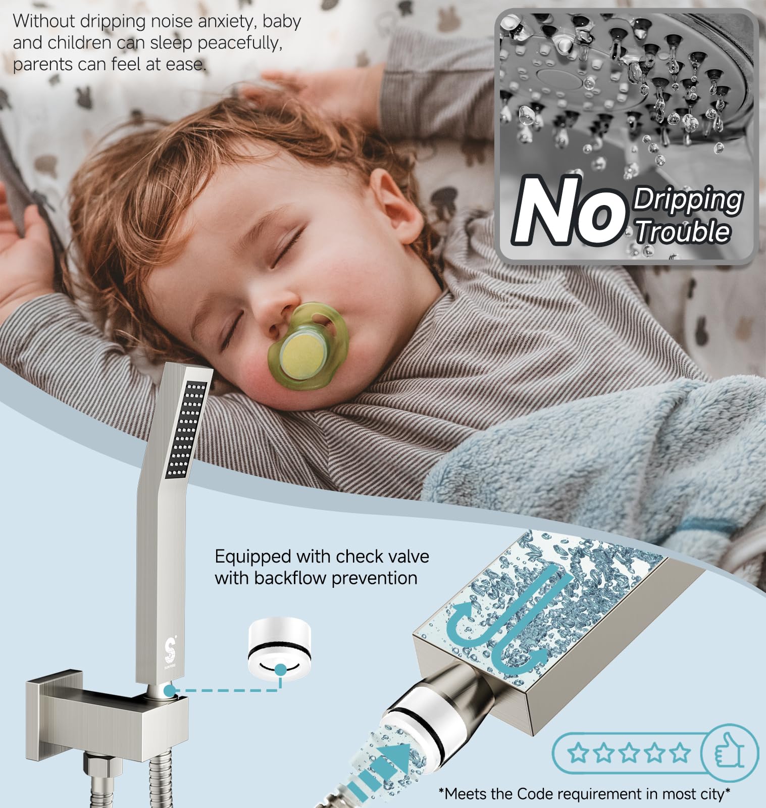 Button Shower Set (Thermostatic)