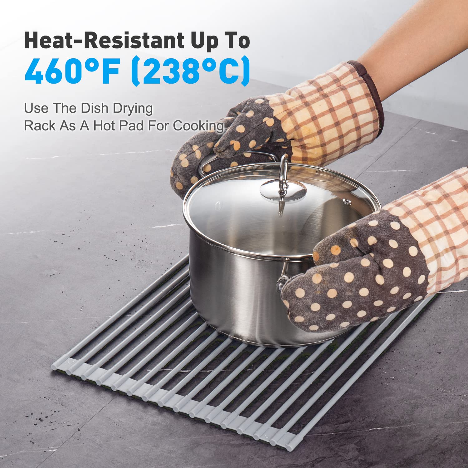 Roll-Up Dish Drying Rack