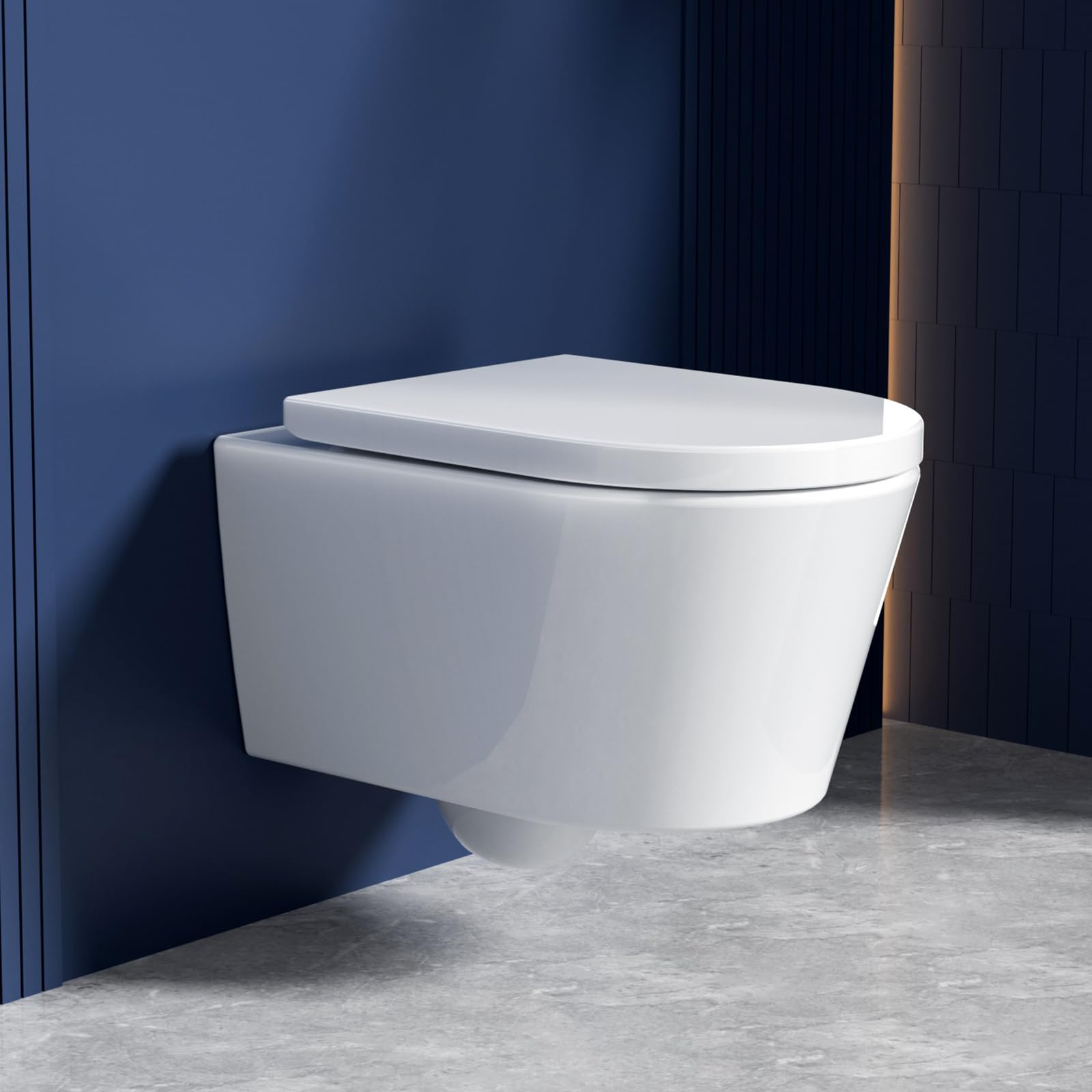 Dual-hole Opposed Flush Wall-mounted Toilet - D02 Series, Straight-line 48cm