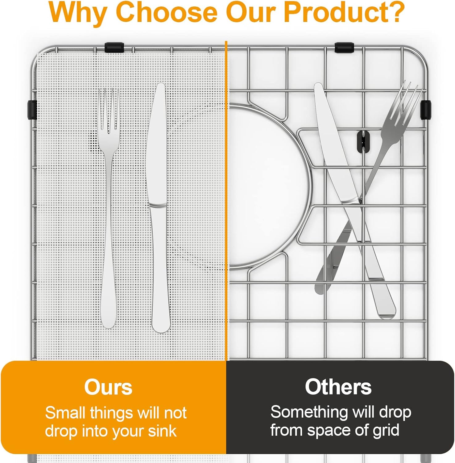 Stainless Steel Sink Grid, 17.5 X 13.5