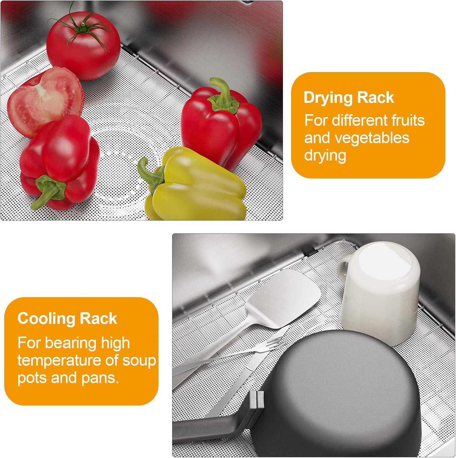 Stainless Steel Sink Grid, 17.5 X 13.5