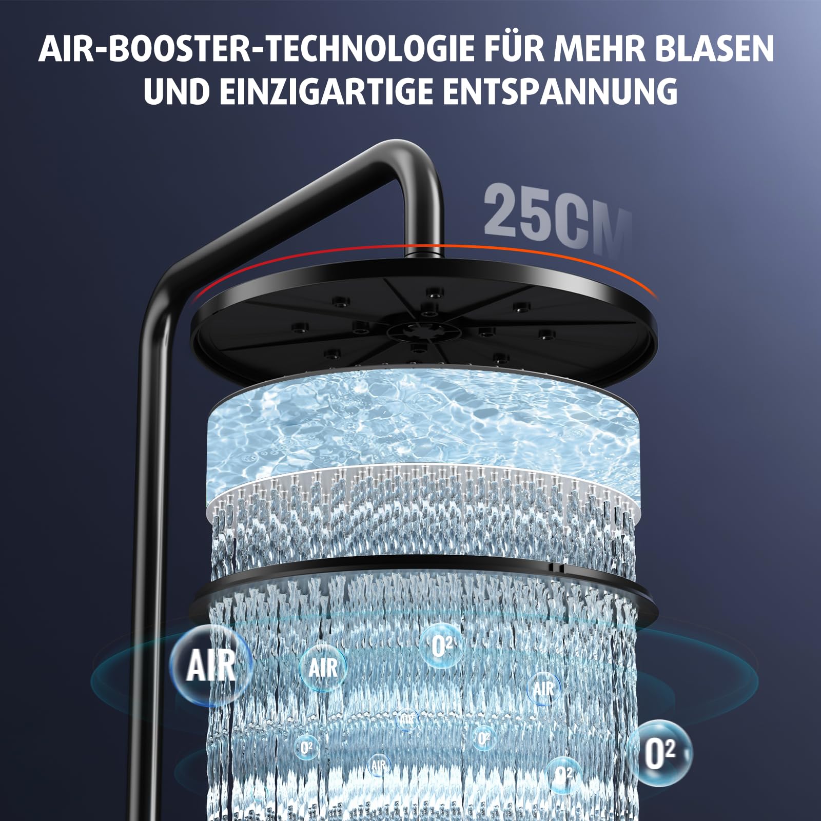 Shower Kit with Button Diverter with Shelf