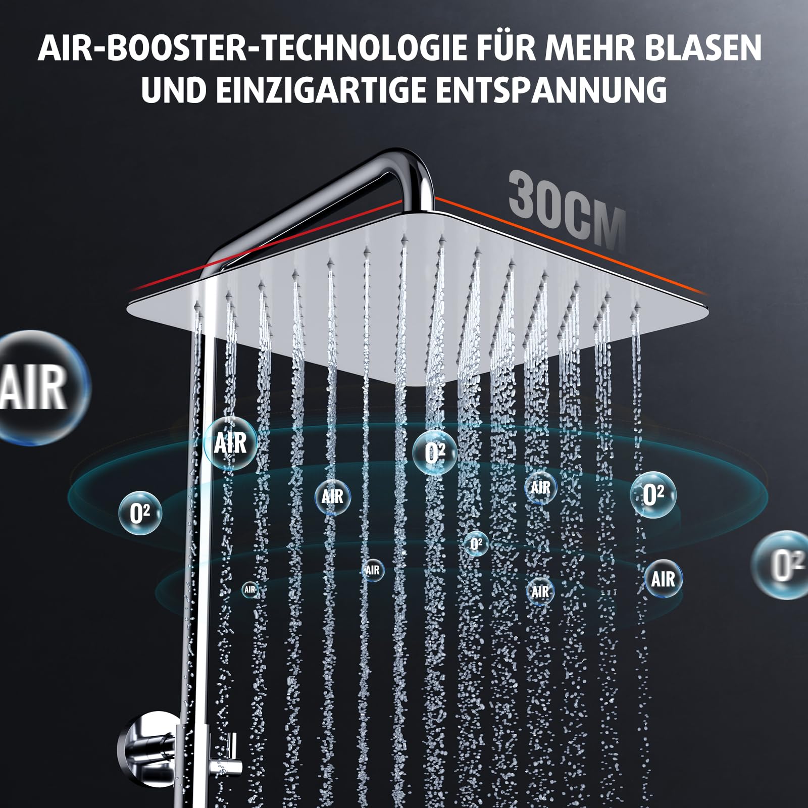 Shower Kit with Button Diverter