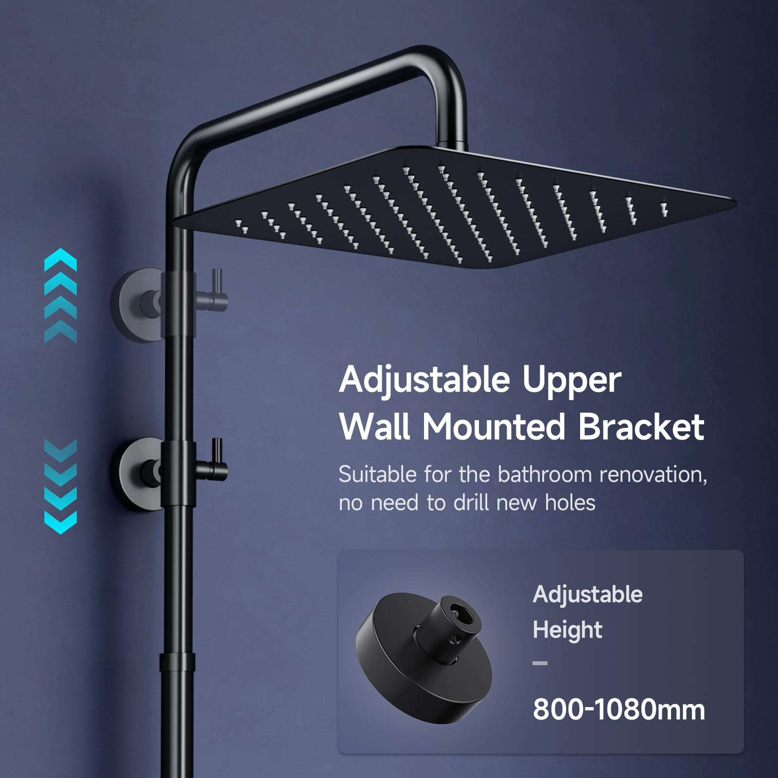 Shower Kit with Button Diverter