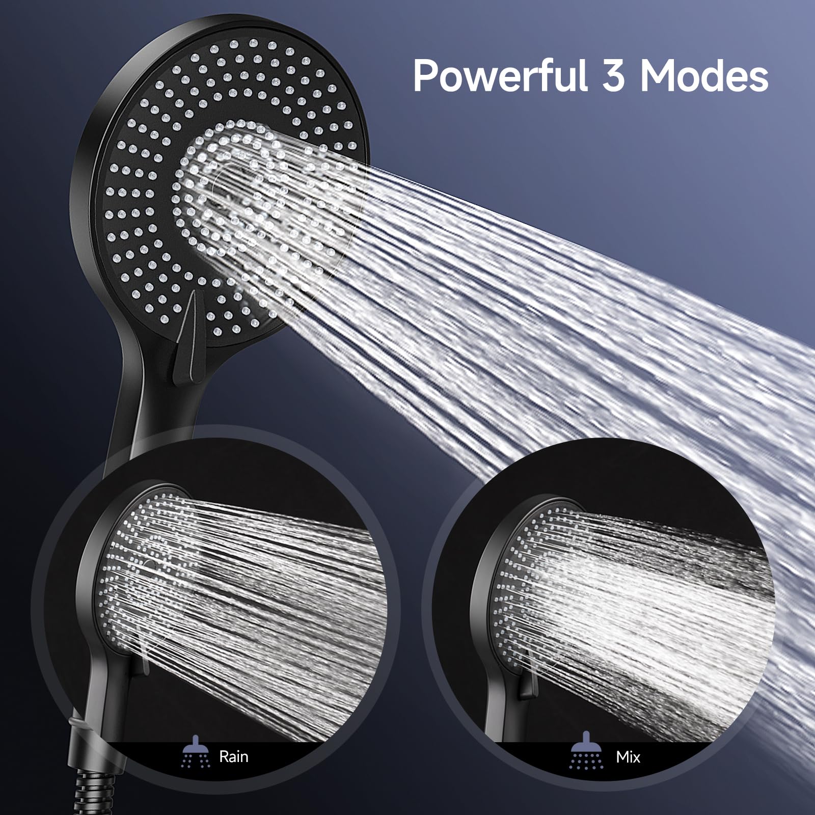 Shower Kit with Button Diverter