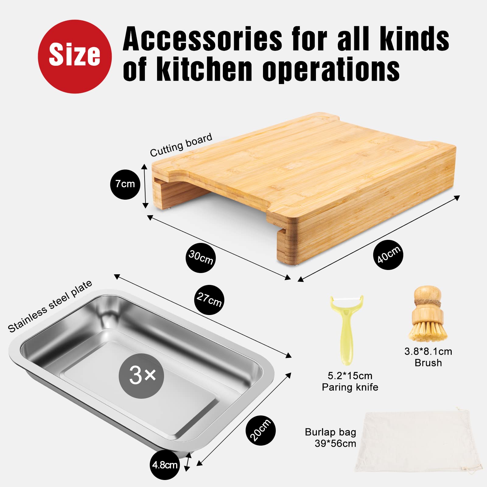 Chopping Board with Crumb Tray