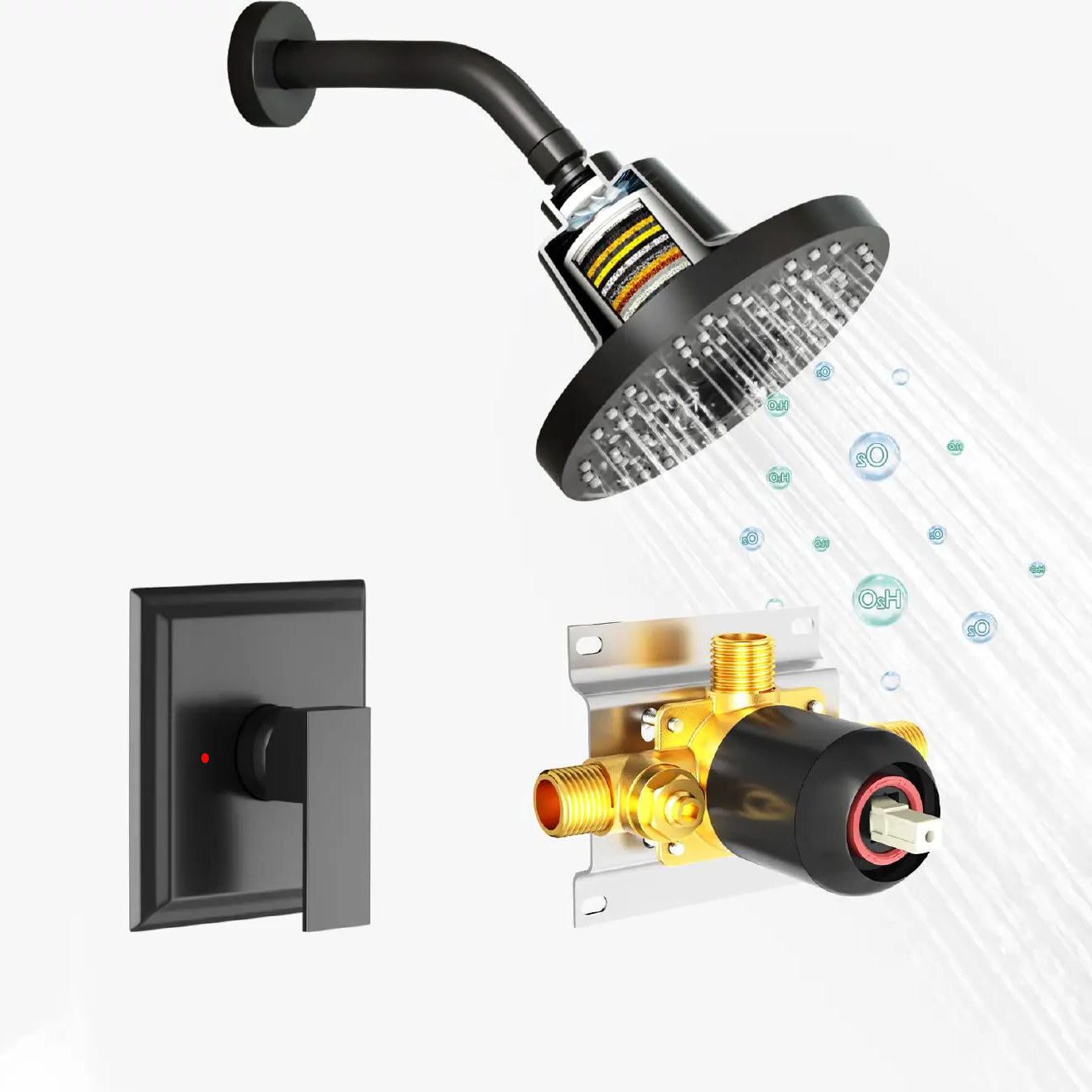 7 Inch Filter Shower Kit （Round）