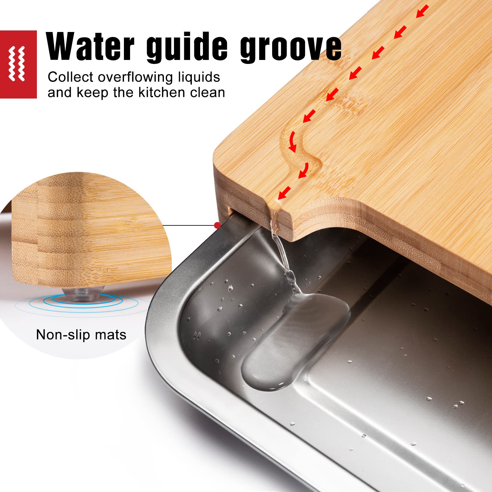 Chopping Board with Crumb Tray