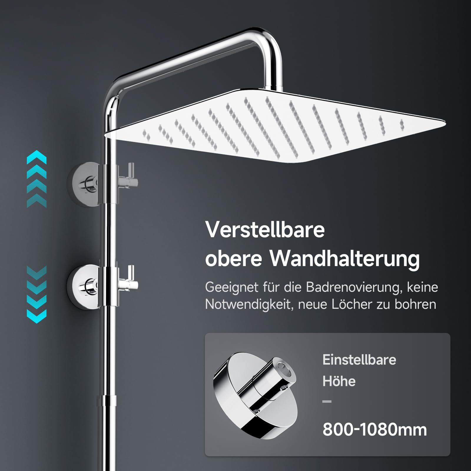 Shower Kit with Button Diverter