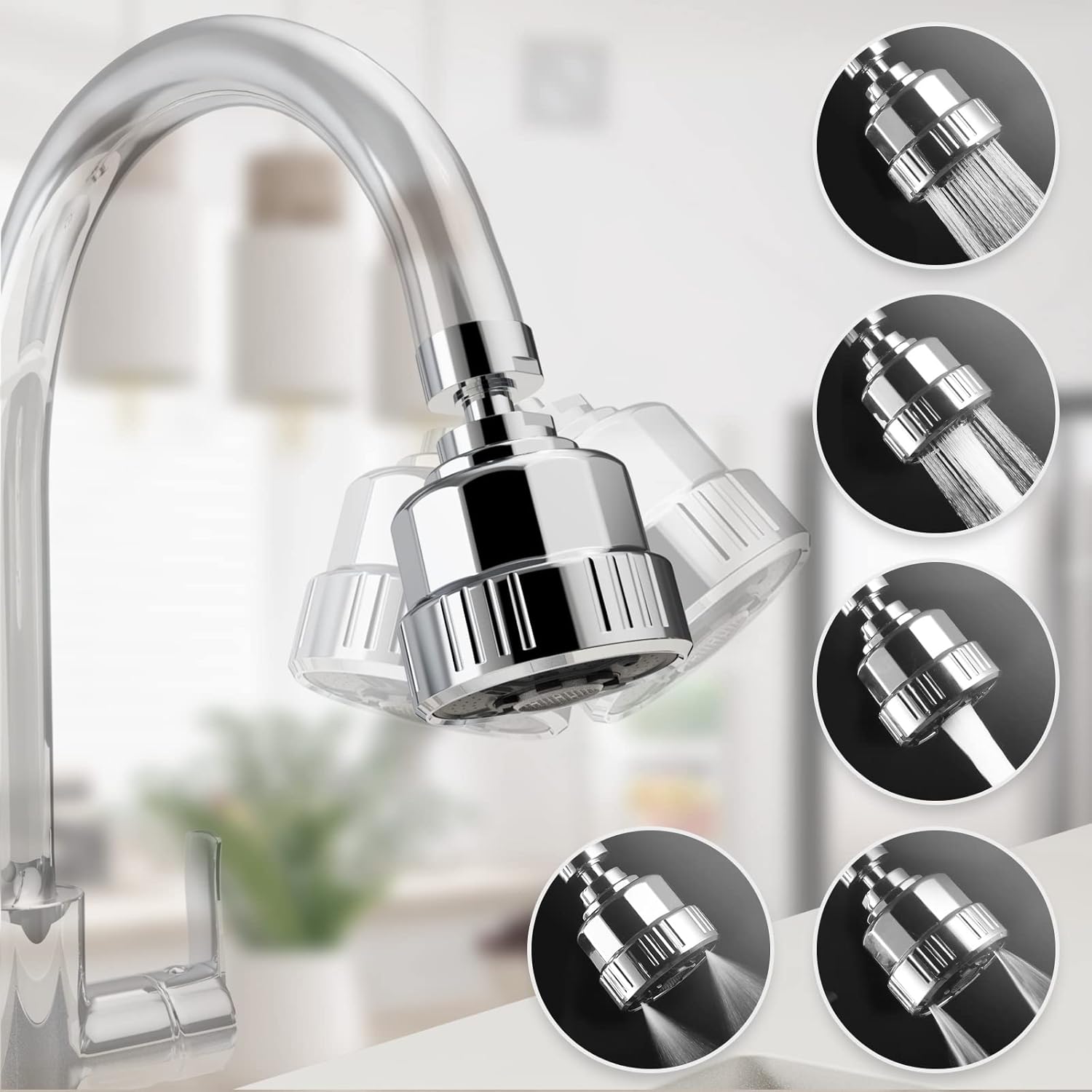 5 Function Faucet Aerator Water Jet