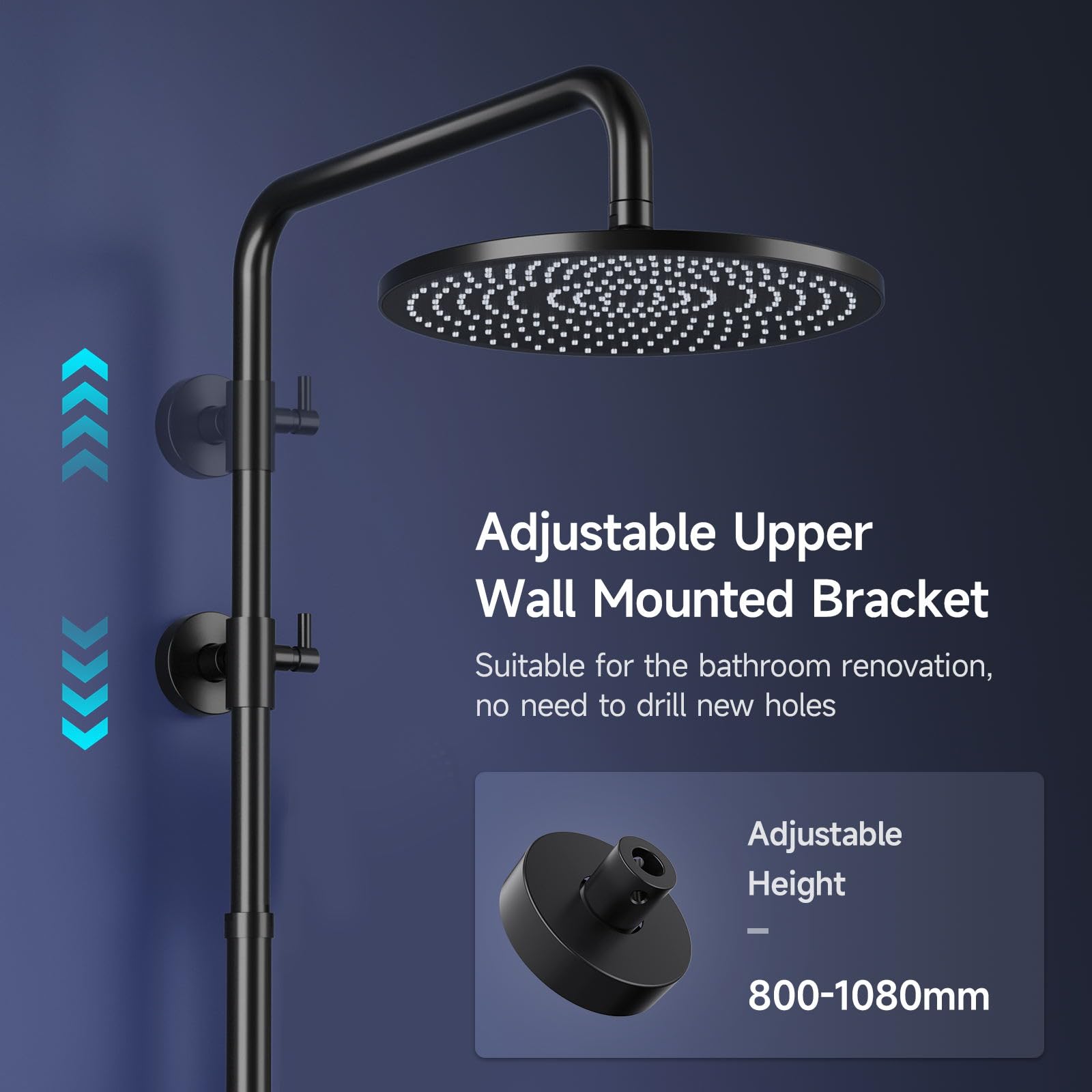 Shower Kit with Button Diverter