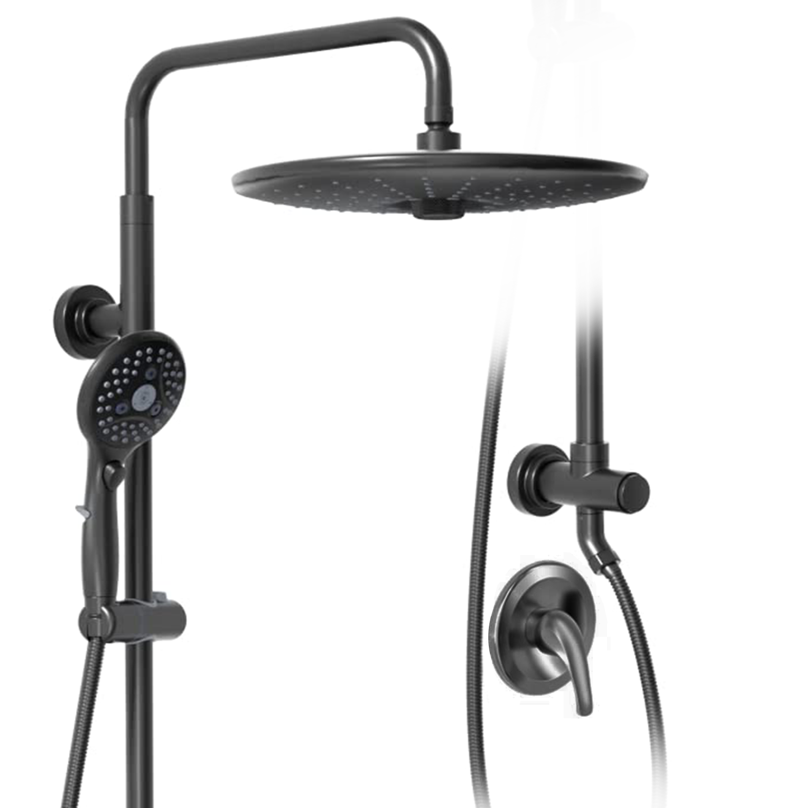 10 Inch Gooseneck Shower Kit （Round）