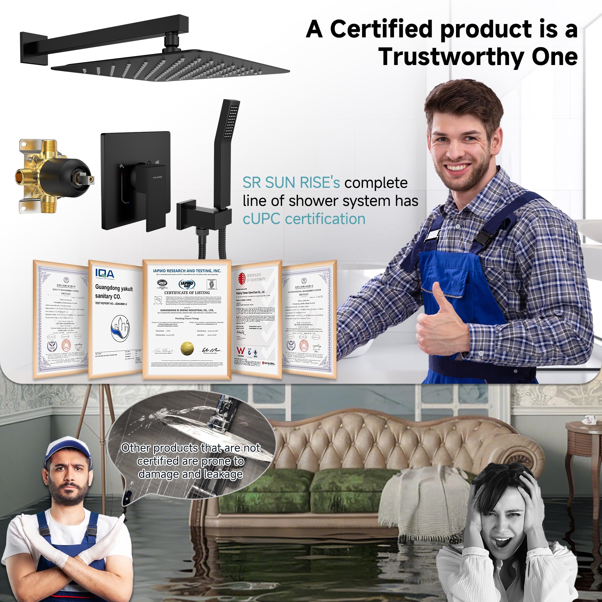 Cross Bard Handle Shower Set （2024）