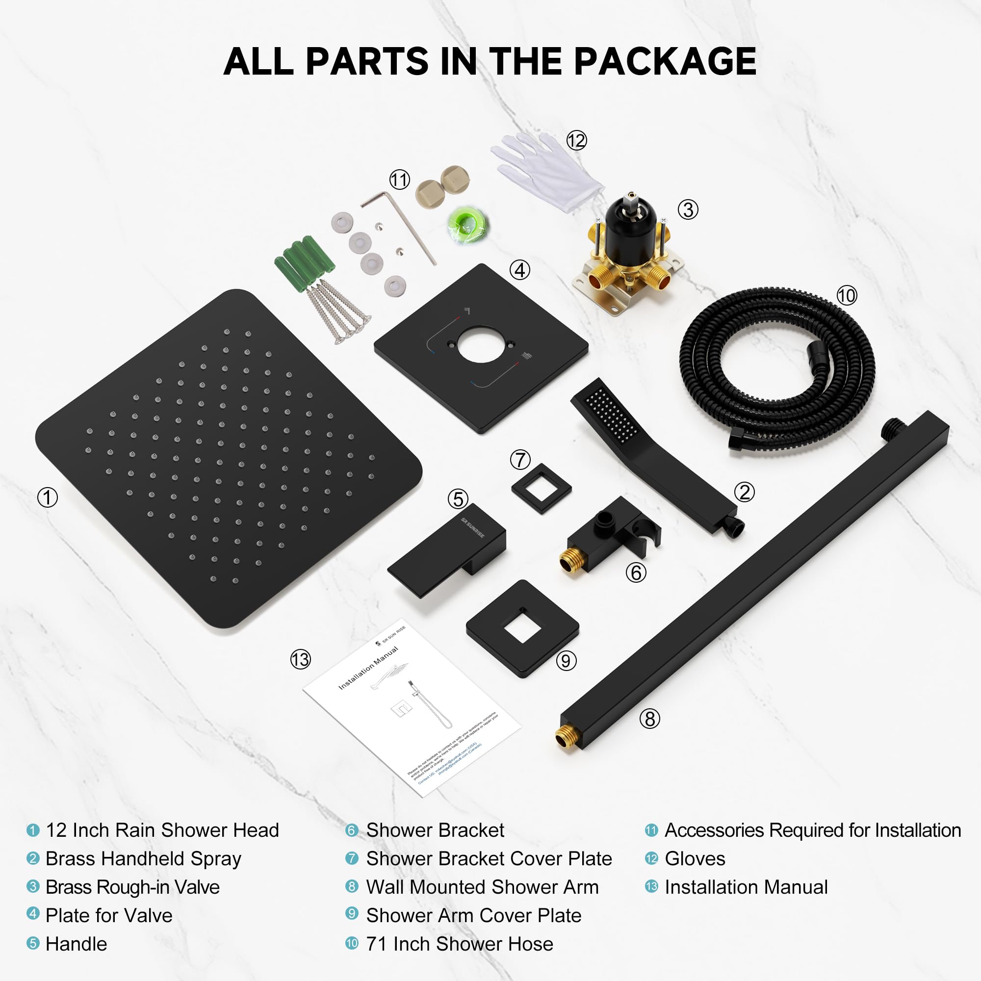 Cross Bard Handle Shower Set （2024）