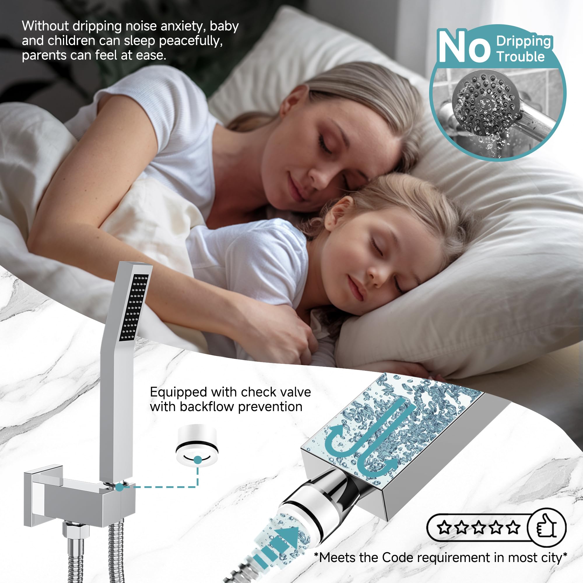 Cross Bard Handle Shower Set （2024）