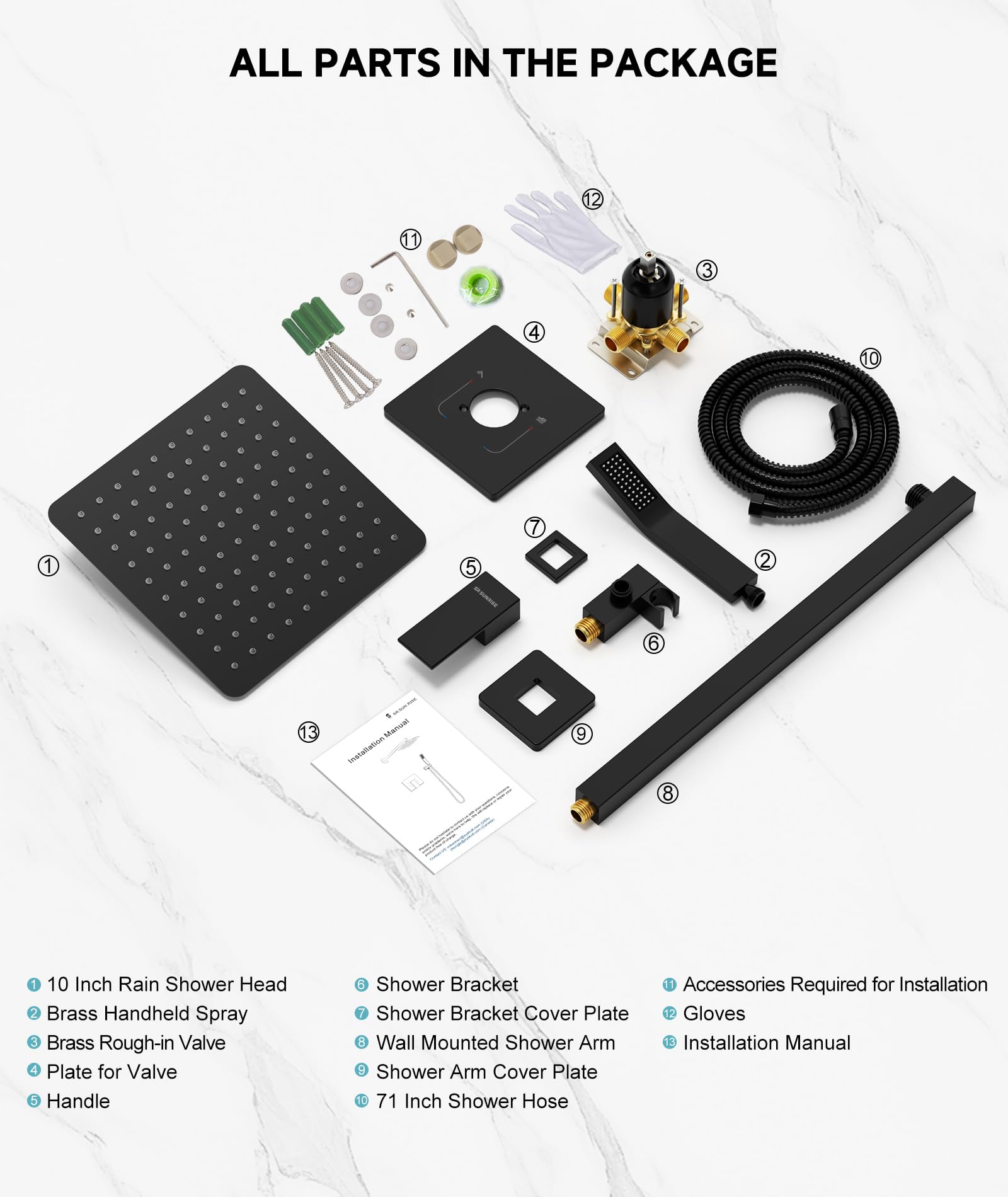 Cross Bard Handle Shower Set （2024）