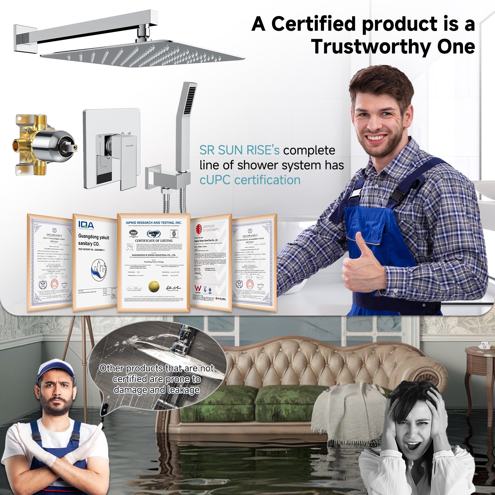 Cross Bard Handle Shower Set （2024）