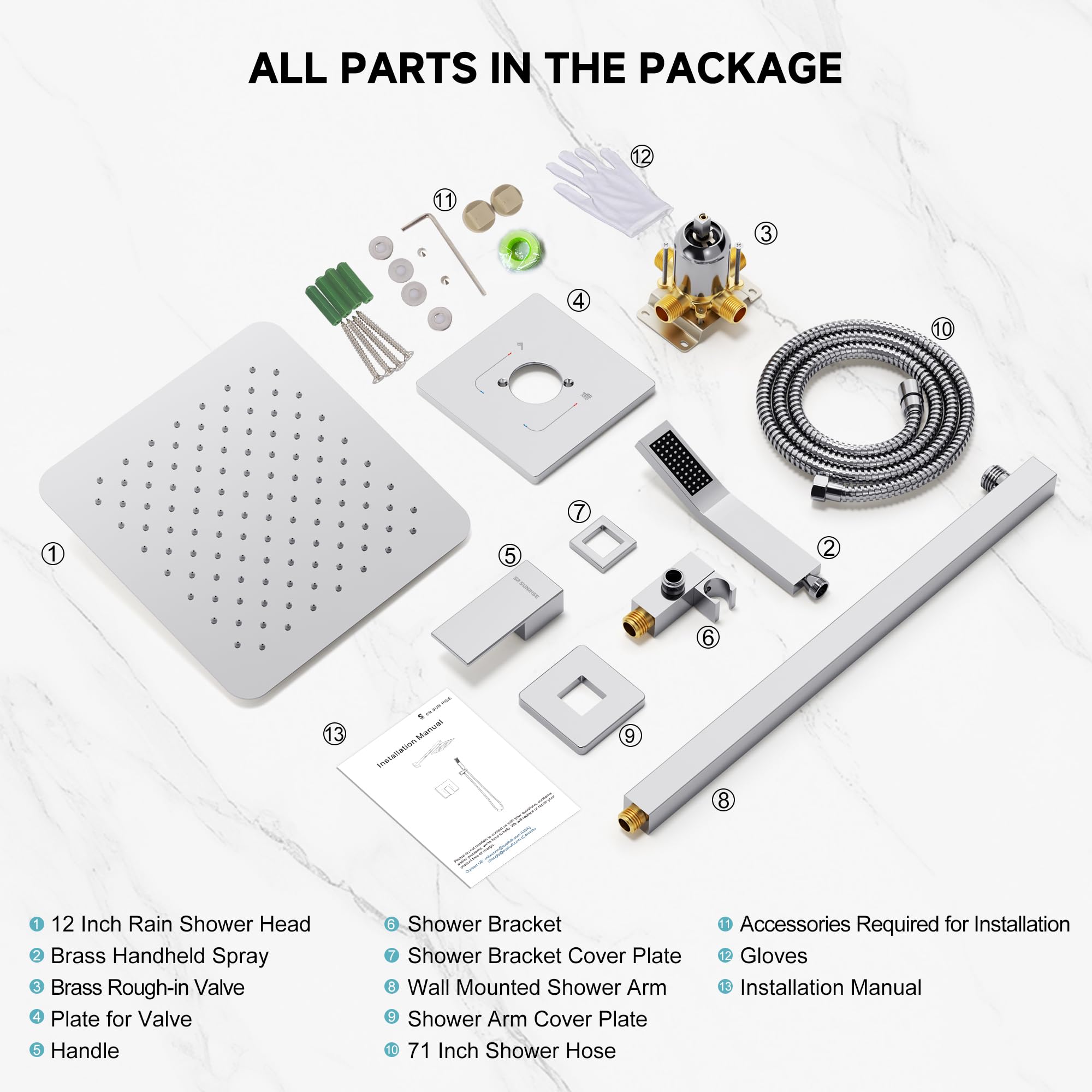 Cross Bard Handle Shower Set （2024）