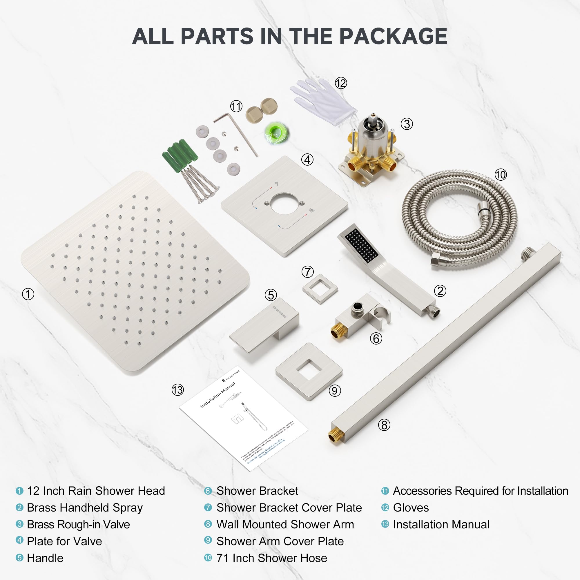 Cross Bard Handle Shower Set （2024）