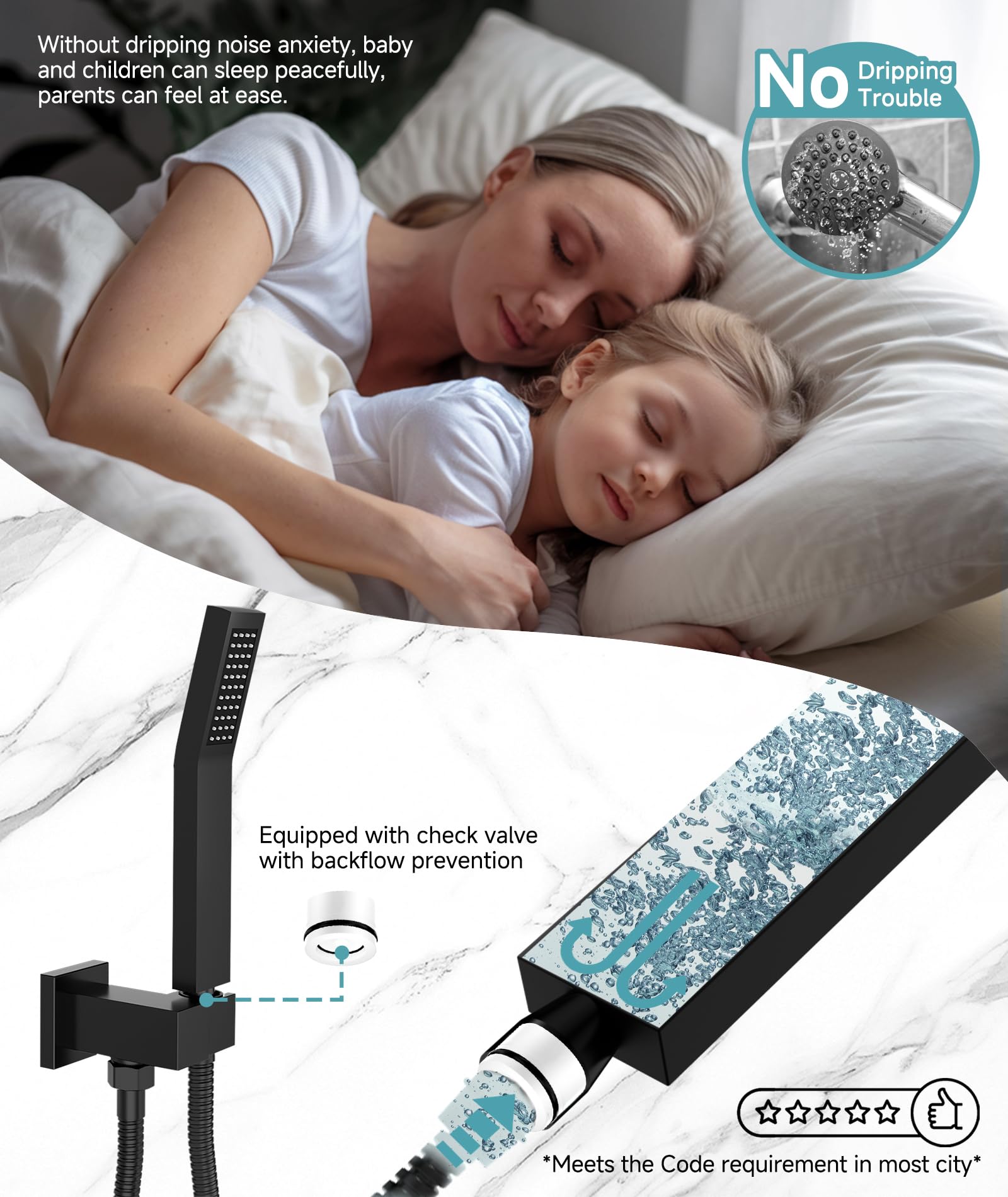 Cross Bard Handle Shower Set （2024）