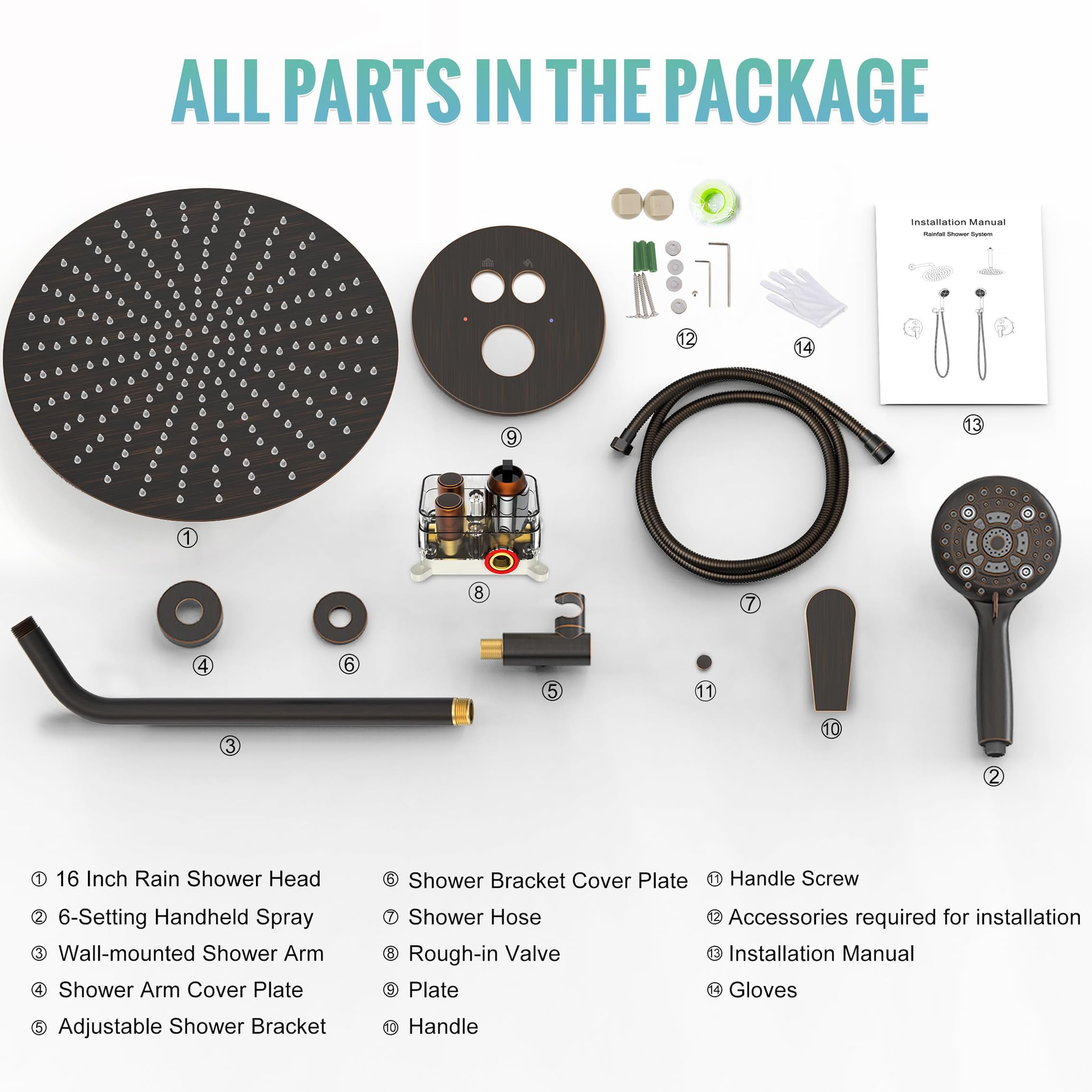 Button Shower Set (Round)