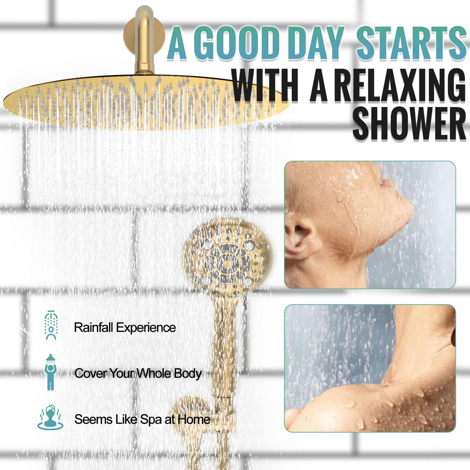 Button Shower Set (Round)