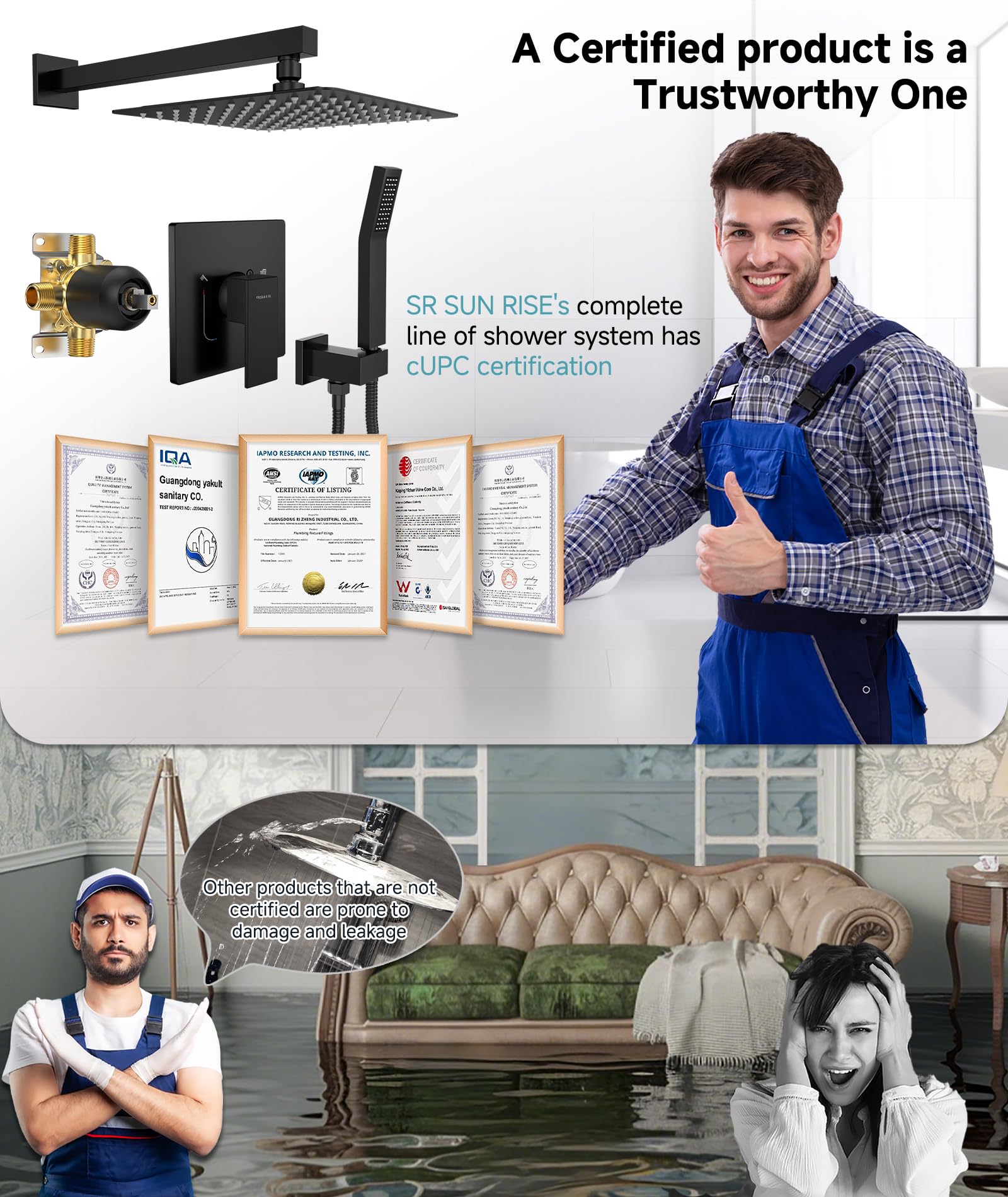 Cross Bard Handle Shower Set （2024）