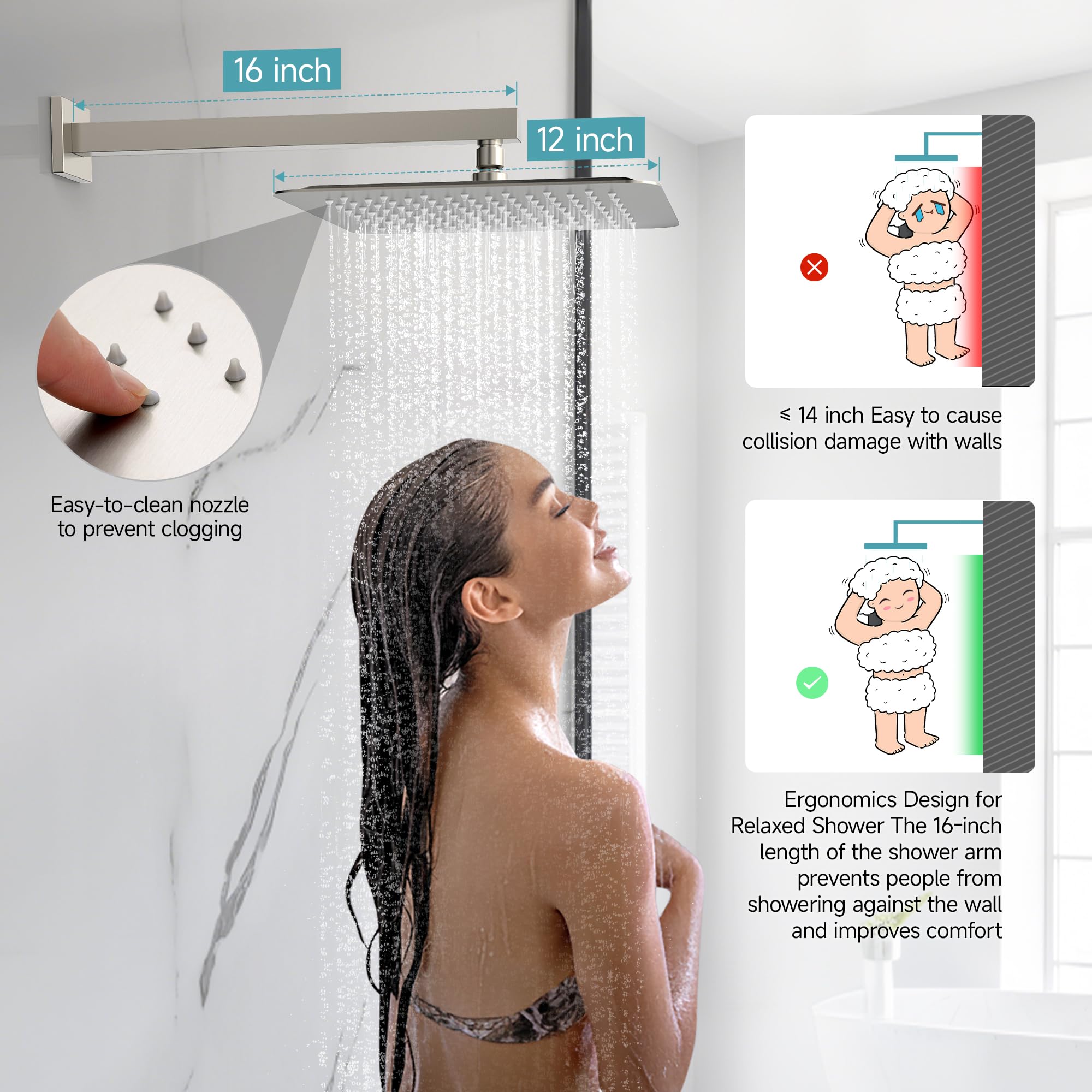 Cross Bard Handle Shower Set （2024）