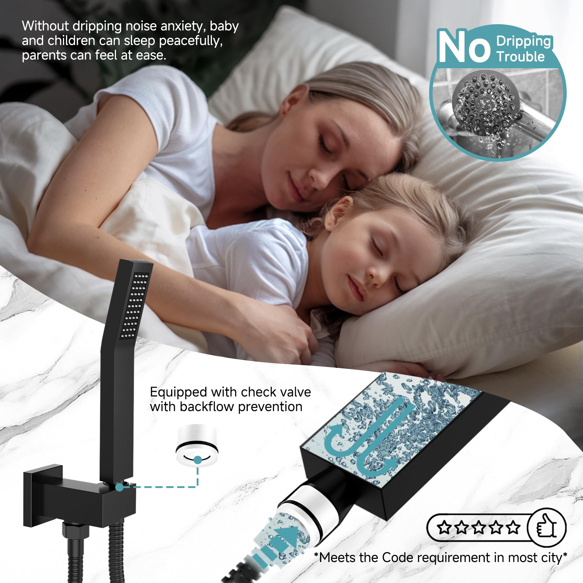 Cross Bard Handle Shower Set （2024）